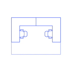 Layouts Private Offices Shared L Shape Corner Stencil Svg Design File, Free Vectors File